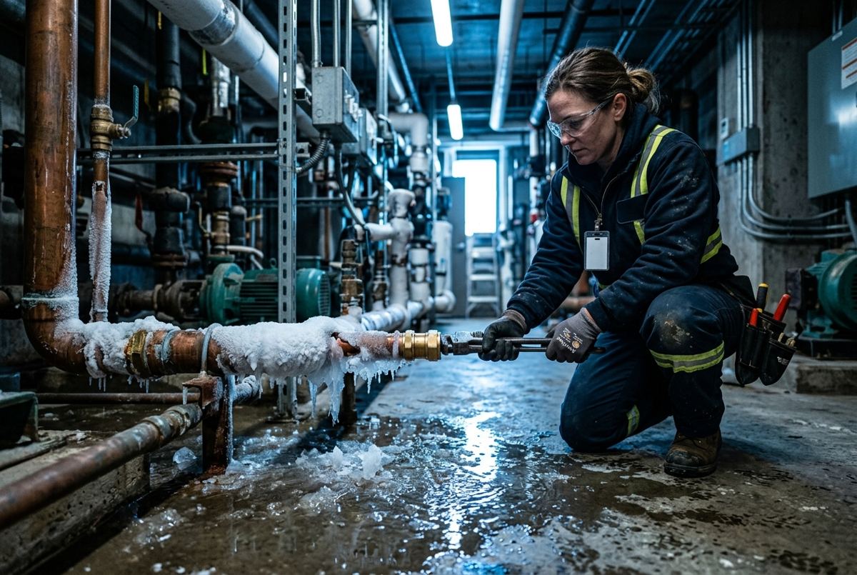 Frozen & Burst Pipe Response: A Step-by-Step Guide for Commercial Facilities